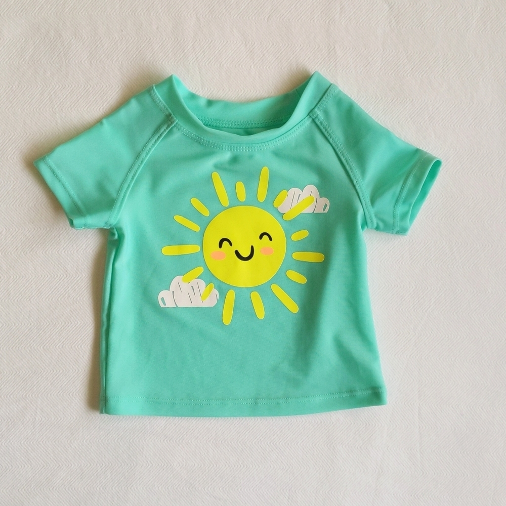 NEW sea me swim unisex rashguard 3-6 months baby